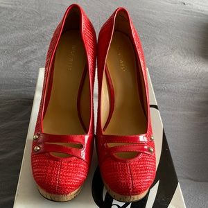 Nine West Red high heels size 9.5